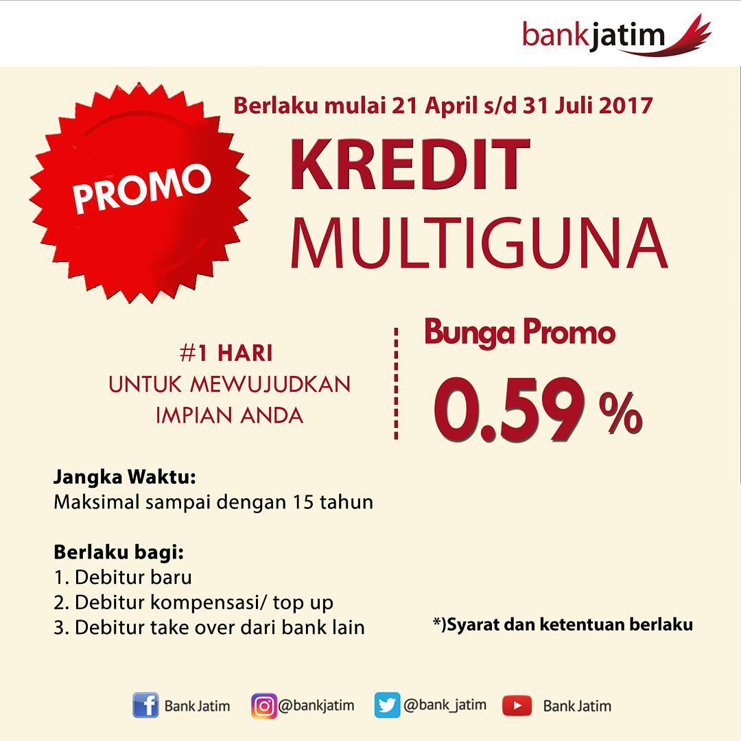 Tabel Kredit Bank Jatim 2019 - Info Angsuran Kredit Bank