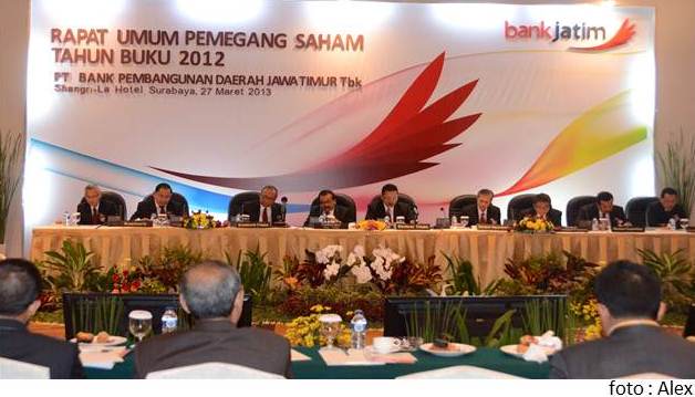 RUPS Bank Jatim Tahun Buku 2012